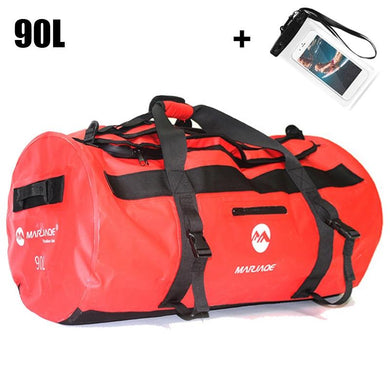 30/60/90L Outdoor Waterproof Swimming Bag Backpack Bucket Dry Sack Storage Bag for Rafting Sports Kayaking Canoeing Travel
