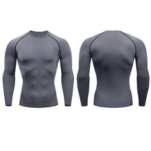 Load image into Gallery viewer, Men Compression Long Sleeve T-Shirt - Bicycle Bits
