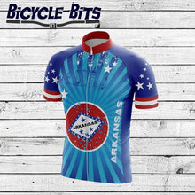 Load image into Gallery viewer, Men&#39;s Arkansas Star Cycling Jersey - Bicycle Bits

