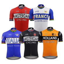 Load image into Gallery viewer, Retro Style National Cycling Jersey
