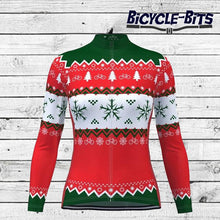 Load image into Gallery viewer, Women&#39;s Long Sleeve Christmas Jumper Cycling Jersey

