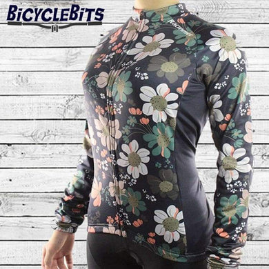Women's Long Sleeve Daisy Jersey - Bicycle Bits