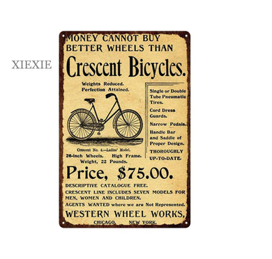 Retro Cycling Metal Signs - Bicycle Bits