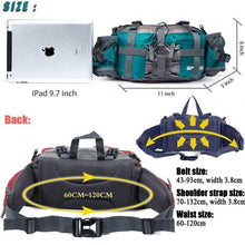 Load image into Gallery viewer, Professional 800D Outdoor Hiking Waist Pack - Bicycle Bits
