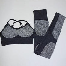 Load image into Gallery viewer, 2PCS/Set Women&#39;s Seamless Fitness Suits - Bicycle Bits
