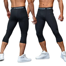 Load image into Gallery viewer, Men&#39;s 3/4 Compression Leggings - Bicycle Bits
