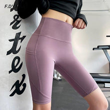 Load image into Gallery viewer, Women&#39;s High Waist Gym Shorts
