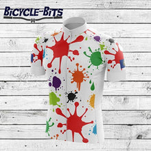Load image into Gallery viewer, Coloured Splat Cycle Jersey - Bicycle Bits
