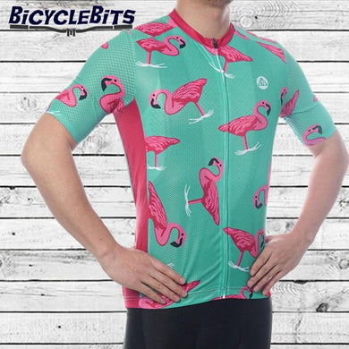 Mens Flamingo Cycling Jersey - Bicycle Bits