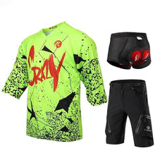 Load image into Gallery viewer, Mid Sleeve Crazy MTB Shirt and Short Set - Bicycle Bits
