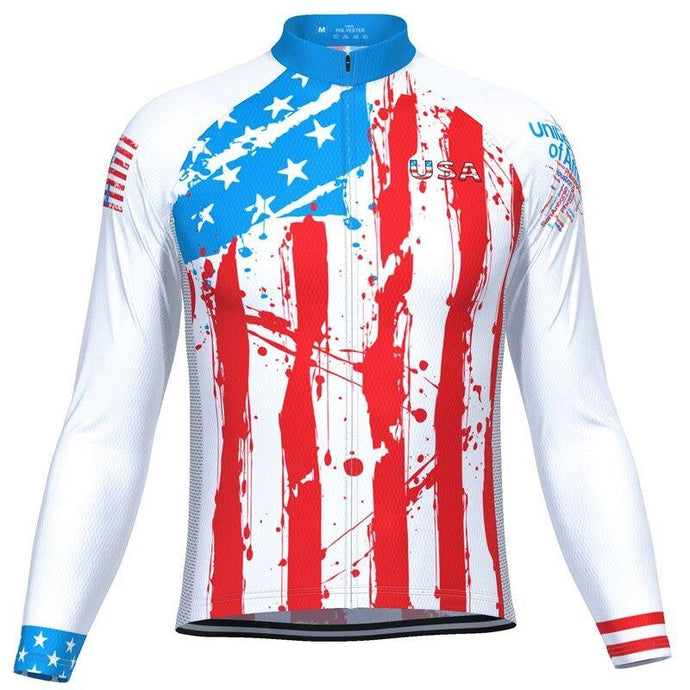 USA Long Sleeve Cycling Jersey - Bicycle Bits