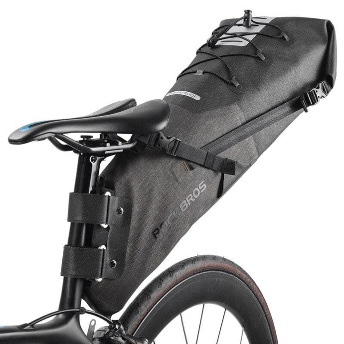Bicycle Bits 10L Large Capacity Strap-On Bicycle Compact Tail Bag