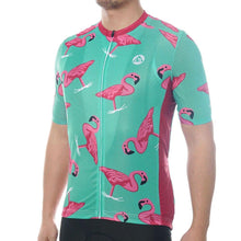 Load image into Gallery viewer, Mens Flamingo Cycling Jersey - Bicycle Bits
