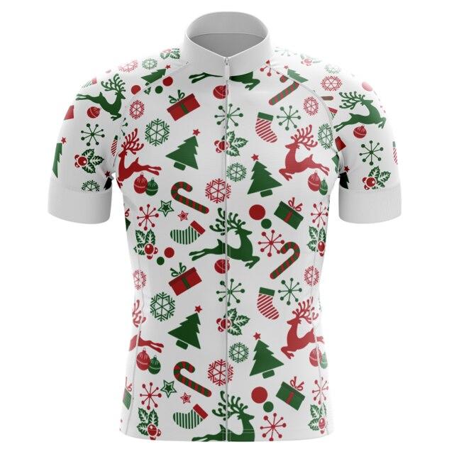 Men's Christmas Wrapping Short Sleeve Cycling Jersey - Bicycle Bits