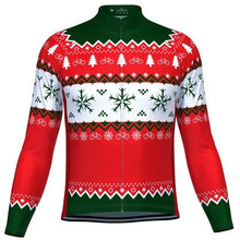 Load image into Gallery viewer, Men&#39;s Long Sleeve Christmas Jumper Cycling Jersey - Bicycle Bits
