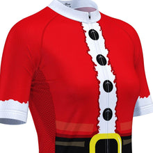Load image into Gallery viewer, Women&#39;s Santa Short Sleeve Cycling Jersey
