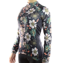 Load image into Gallery viewer, Women&#39;s Thermal Fleece Floral Jersey - Bicycle Bits
