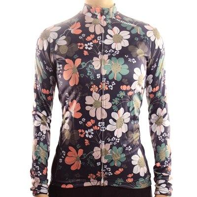 Women's Thermal Fleece Floral Jersey - Bicycle Bits