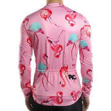 Load image into Gallery viewer, Men&#39;s Flamingo Long Sleeve Jersey - Bicycle Bits
