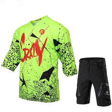 Load image into Gallery viewer, Mid Sleeve Crazy MTB Shirt and Short Set - Bicycle Bits

