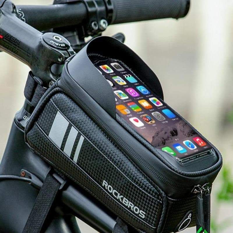 ラッピング ※ TOOLITIN Bike Phone Front Frame Bag with Water Bottle Holder Bag,  Removable Insulated Bike Handlebar Bottle Cup Bag with Tighter Buckle,  Bicycle Phone