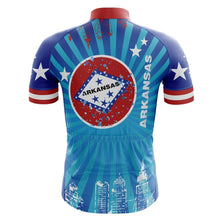Load image into Gallery viewer, Men&#39;s Arkansas Star Cycling Jersey - Bicycle Bits

