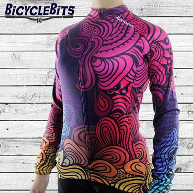 Women's Long Sleeve Swirl Jersey - Bicycle Bits
