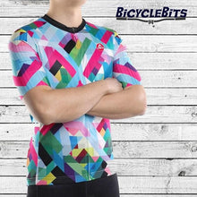 Load image into Gallery viewer, Pro Fit Cycling Geometric Jersey - Bicycle Bits

