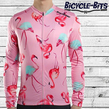 Load image into Gallery viewer, Men&#39;s Flamingo Long Sleeve Jersey - Bicycle Bits
