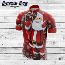 Load image into Gallery viewer, Men&#39;s Christmas Santa Clause Cycling Jersey - Bicycle Bits
