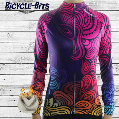 Women's Swirl Thermal Fleece Jersey - Bicycle Bits