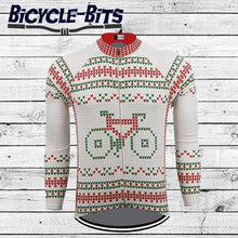 Load image into Gallery viewer, Christmas Bike long sleeve thermal cycling jersey - Bicycle Bits
