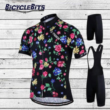 Load image into Gallery viewer, Floral Cycling Set - Bicycle Bits
